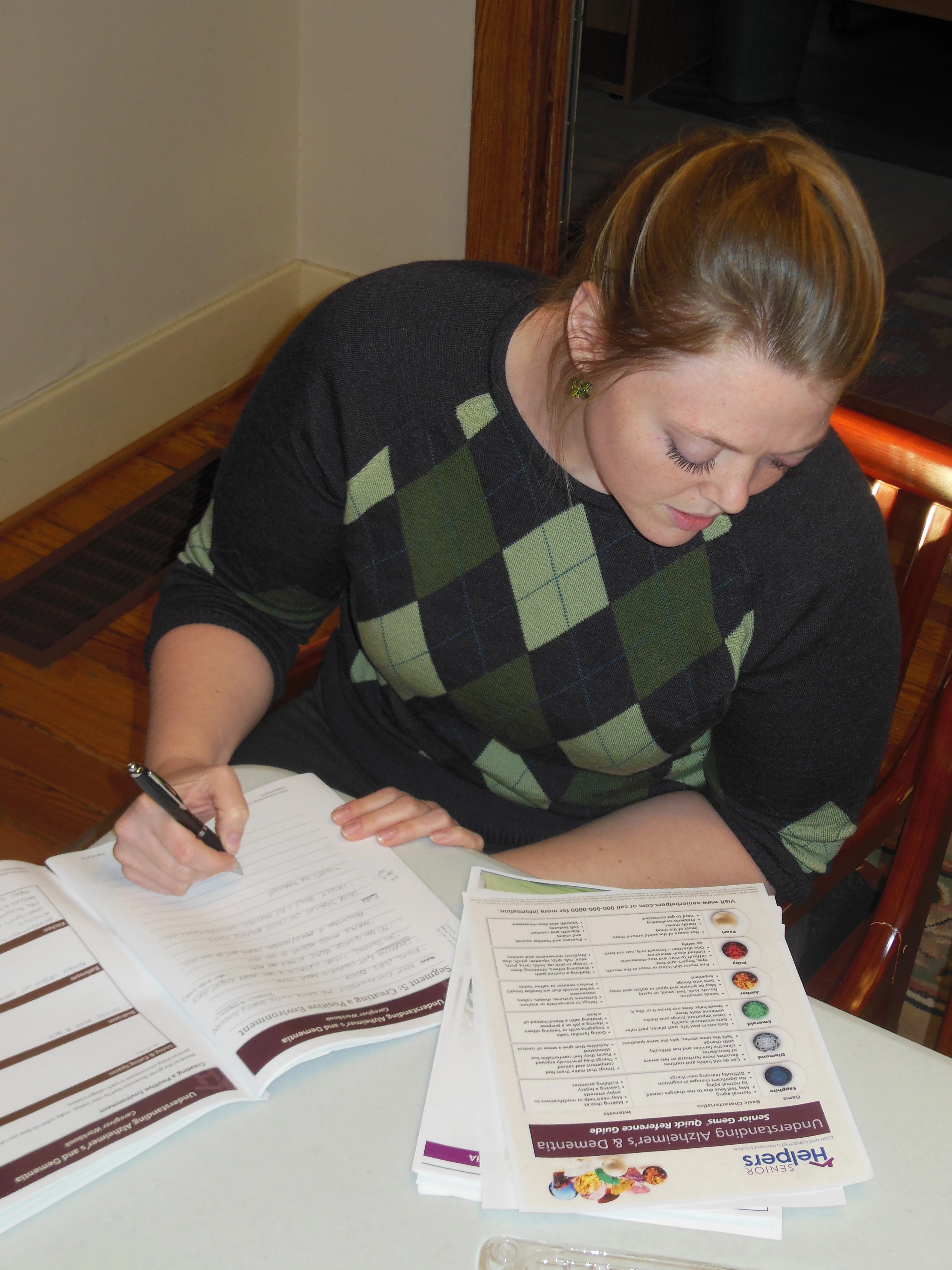 Caregiver at Senior GEMS Training
