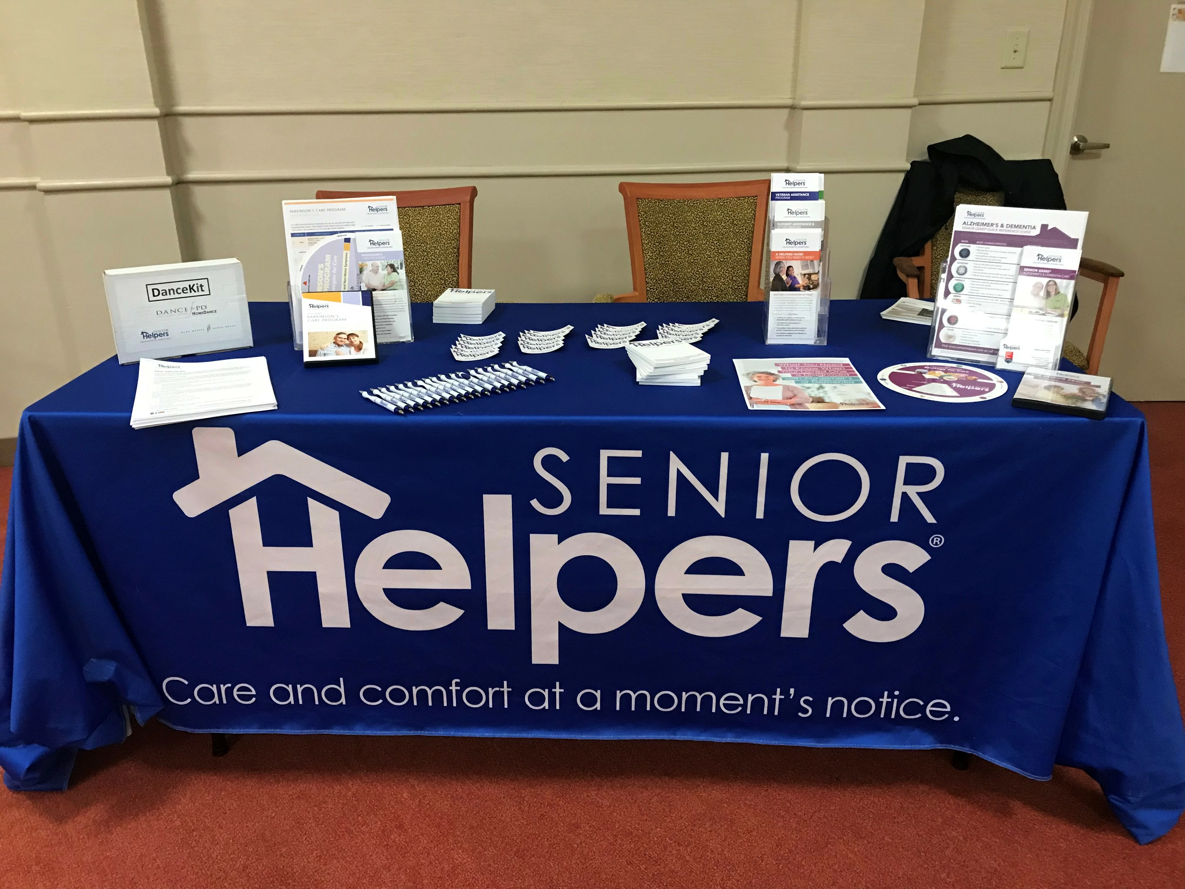 Senior Helpers at the Watermark Health Fair April 2019