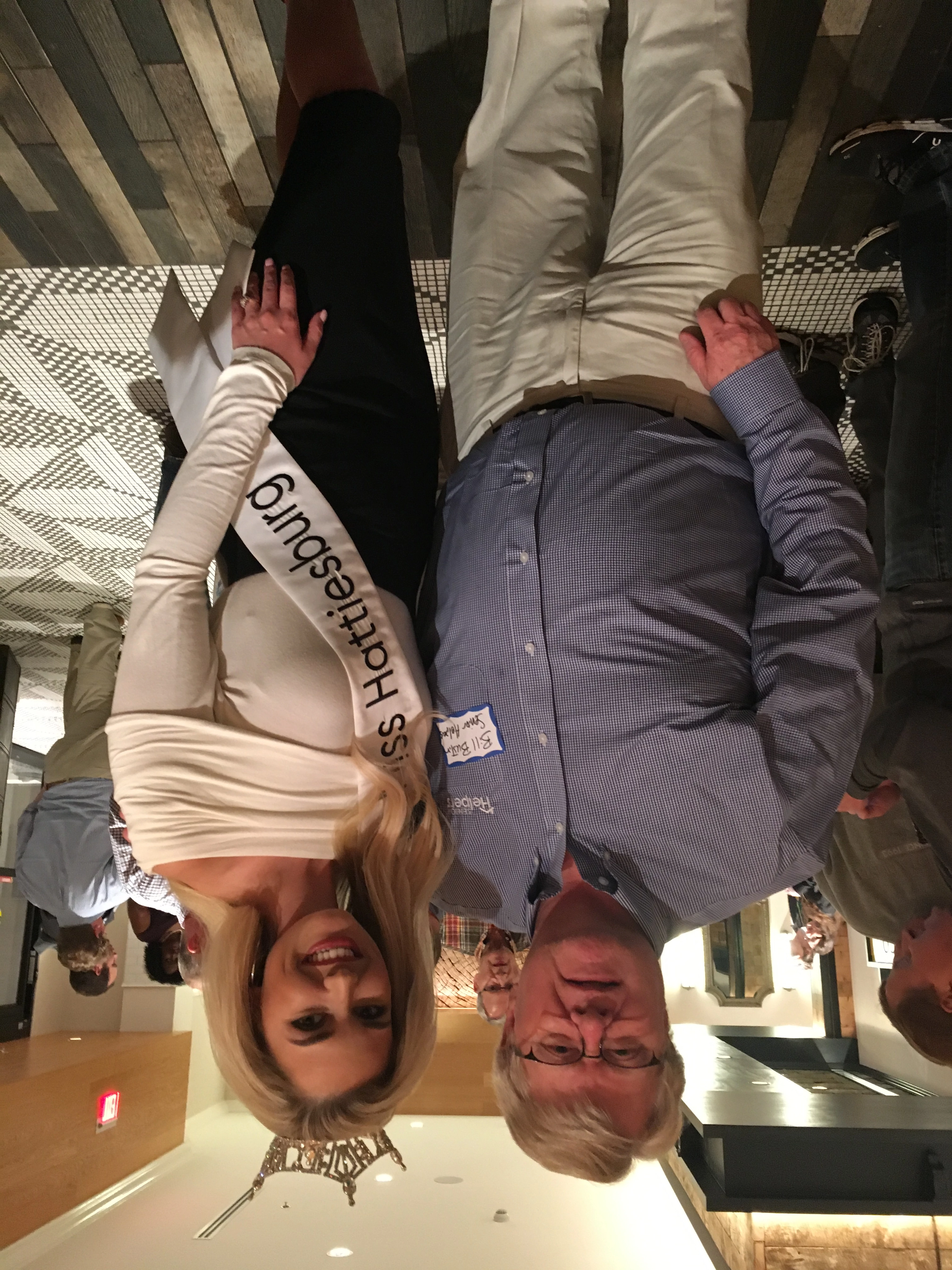 Owner Bill Bustin with Miss Hattiesburg Macy Mitchell. Miss Mitchell's platform is finding a cure for cancer.  At Senior Helpers of Hattiesburg, we know all too well how cancer treatment can affect our clients' quality of life and create a need for help with senior care at home.