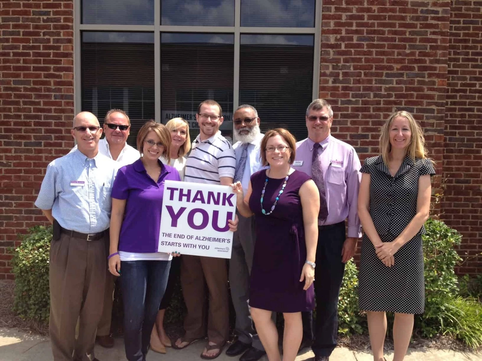 South Carolina Alzheimer’s Association Ambassadors, including Senior Helpers’ owner, Seth Zamek (far left)