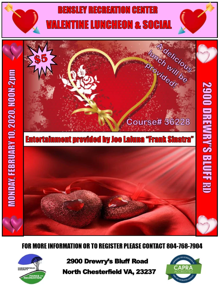Join us for a Valentine's Day Luncheon! 