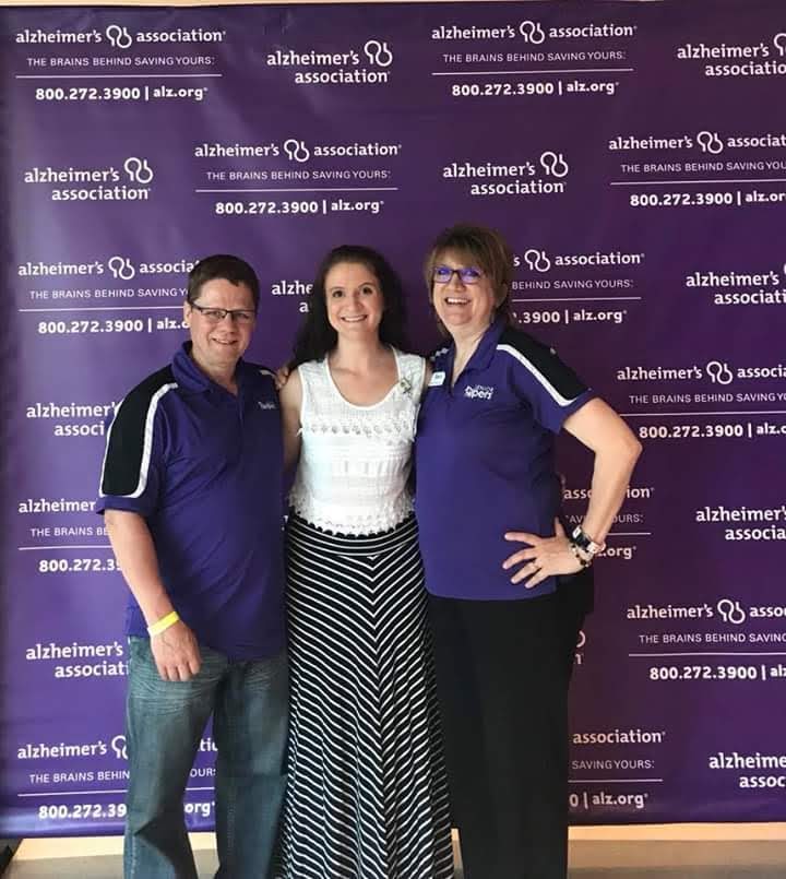 Senior Helpers Appleton’s owners at a local Alzheimer’s Association fundraiser at the Fox Cities Performing Arts Center in Appleton, WI