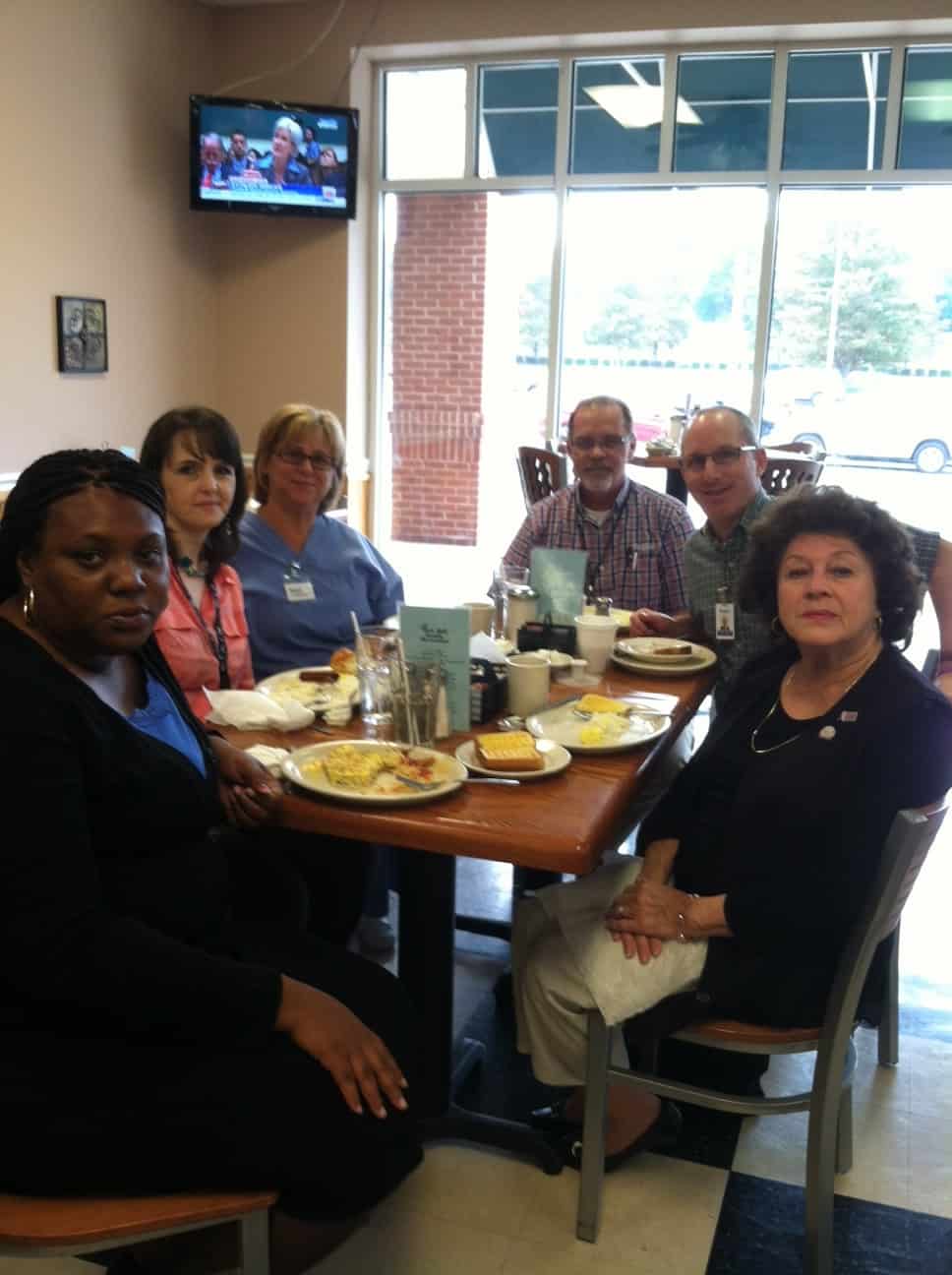 Senior Helpers Management Team at a recent planning breakfast